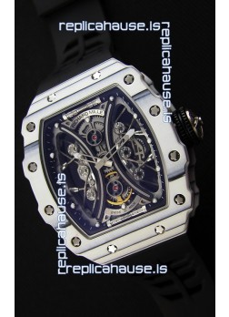 Richard Mille RM53-01 Pablo Mac Donough White Carbon Case Swiss Replica Watch 