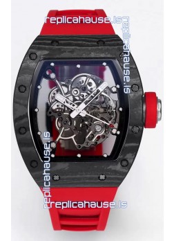 Richard Mille RM055 Black Carbon Casing 1:1 Superclone Genuine Tourbillon Watch 
