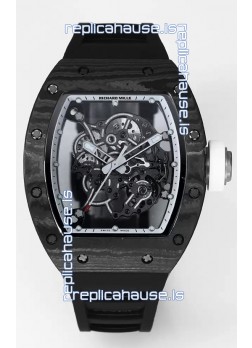Richard Mille RM055 Black Carbon Casing 1:1 Superclone Genuine Tourbillon Watch 