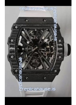 Richard Mille RM12-01 Carbon Fiber Case Genuine Tourbillon Movement 1:1 Mirror Replica Watch