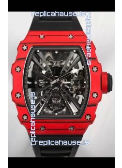 Richard Mille RM12-01 Carbon Fiber Case Genuine Tourbillon Movement 1:1 Mirror Replica Watch