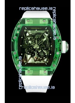 Richard Mille RM35-01 Transparent Sapphires Casing with Genuine Tourbillon Super Clone Watch