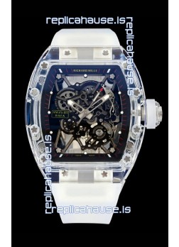 Richard Mille RM35-01 Transparent Sapphires Casing with Genuine Tourbillon Super Clone Watch