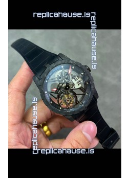 Roger Dubuis Super Clone Excalibur Spider Flying Tourbillon Skeleton Carbon Casing 42MM