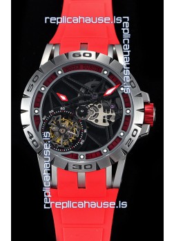 Roger Dubuis Excalibur Spider Flying Tourbillon Skeleton Titanium Casing 1:1 Mirror Swiss Watch