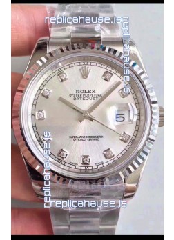 Rolex Datejust 41MM Cal.3135 Movement Swiss Replica Watch in 904L Steel / Steel Dial