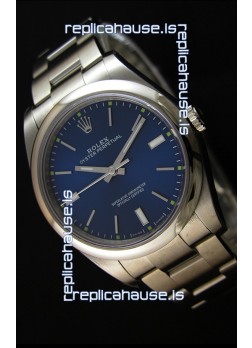 Rolex Oyster Perpetual Cal.3132 Movement Swiss Blue Dial Oyster Strap - Ultimate 904L Steel Watch 