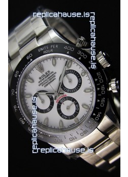Rolex Cosmograph Daytona 116500LN White Dial Original Cal.4130 Movement - Ultimate 904L Steel Watch 