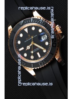 Rolex Yachtmaster 116655 Everose 40MM Cal.3135 Swiss  1:1 Ultimate 904L Steel Watch 