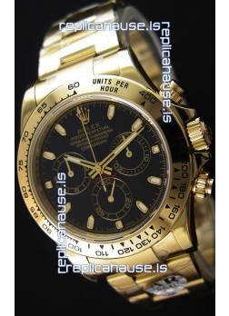 Rolex Cosmograph Daytona 116528 Yellow Gold Original Cal.4130 Movement - Improved Ultimate 904L Steel Watch
