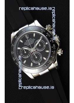 Rolex Cosmograph Daytona Black Dial Original Cal.4130 Movement - Ultimate 904L Steel Watch
