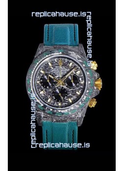 Rolex Daytona DiW Forged Cabon Casing 1:1 Mirror Replica Black Carbon Dial