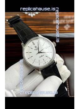 Rolex Cellini Date Ref#50505 Replica 1:1 Mirror 904L Steel White Dial Watch 