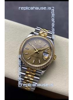 Rolex Super Clone Datejust ETA 3235 Movement 36MM Two Tone Yellow Gold Swiss Watch 