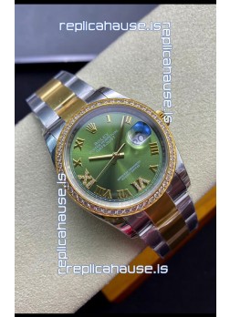 Rolex Datejust 126283RBR-0012 36MM Swiss 1:1 Mirror Replica  in 904L Green Dial
