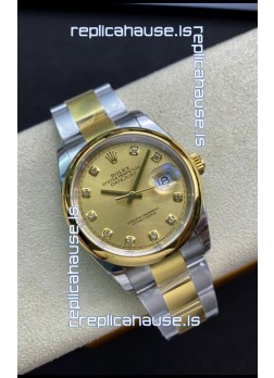 Rolex Datejust 126203 36MM Swiss 1:1 Mirror Replica Watch in 904L Steel - Gold Dial
