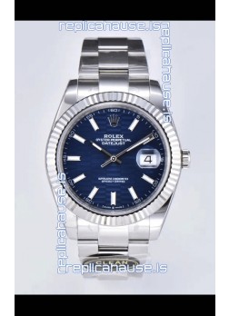 Rolex Datejust Cal.3235 Movement 1:1 Mirror Replica 904L Steel 41MM - Blue Fluted Motif Dial
