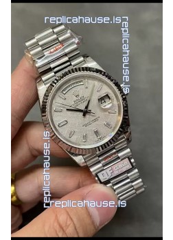 Rolex Day Date Presidential 904L Steel 40MM - Grey Dial 1:1 Mirror Quality Watch