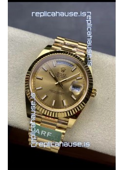 Rolex Day Date Presidential 18K Yellow Gold Watch 40MM - Gold Dial 1:1 Mirror Quality