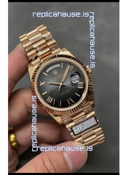 Rolex Day Date Presidential 18K Rose Gold Watch 40MM - Brown Dial 1:1 Mirror Quality