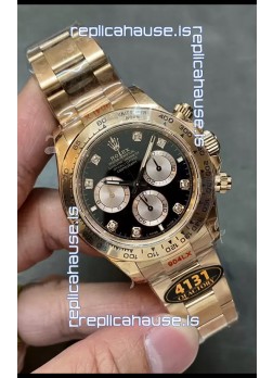 Rolex Daytona REF.126505 Cal 4131 1:1 Swiss Replica Watch - 904L Steel Rose Gold 