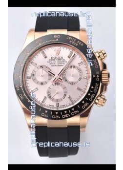 Rolex Cosmograph Daytona M116515ln-0061 Rose Gold Sundust Dial Original Cal.4130 Movement - 904L Steel Watch