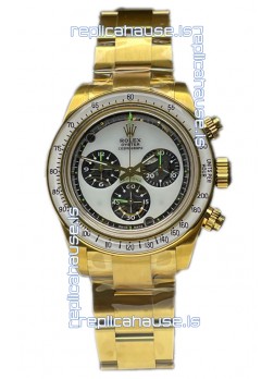 Rolex Daytona 116508 Neon Artisans De Geneve Yellow Gold Watch Swiss Replica 