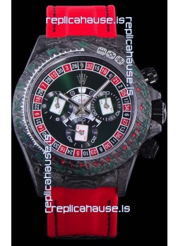 Rolex Daytona DiW NTPT Carbon Lucky Player Casino Swiss Replica Watch 