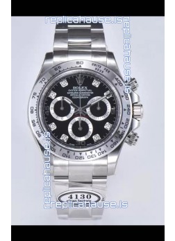 Rolex Cosmograph Daytona M116509-0055 Original Cal.4130 Movement - 904L Steel Watch Black Dial