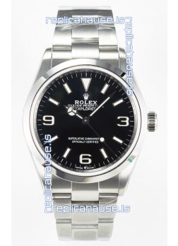 Rolex Explorer I Super Clone M124270 Black Dial 40MM - 904L Steel in ETA 3230 Movement