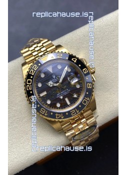 Rolex GMT Masters II Super Clone 126718GRNR Yellow Gold Tiger Iron Dial Swiss Replica Watch