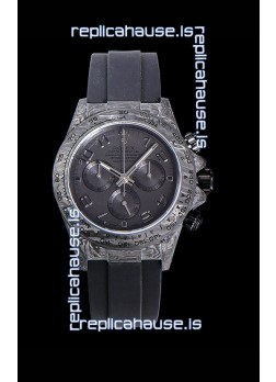 Rolex Daytona DiW Edition "All Black" Forged Cabon Casing 1:1 Mirror Replica