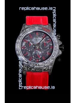 Rolex Daytona DiW Edition "All Black/Red" Forged Cabon Casing 1:1 Mirror Replica