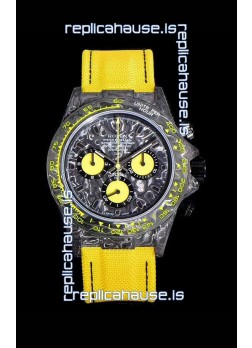 Rolex Daytona DiW Yellow Edition Edition Forged Cabon Casing 1:1 Mirror Replica