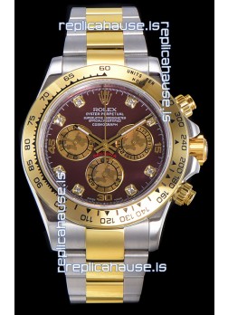 Rolex Daytona Two Tone Yellow Gold Original Cal.4130 Movement - 1:1 Mirror 904L Steel Watch