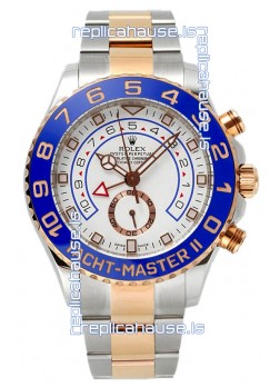 Rolex Yachtmaster II Stainles Steel Ref.116681 1:1 Two Tone Mirror Replica Watch 