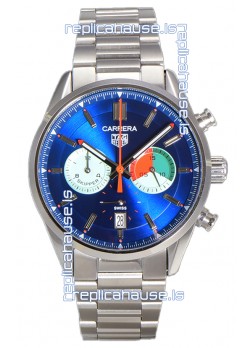 Tag Heuer Carrera Carrera Skipper 39 Chronograph Swiss Quartz Replica Watch Blue Dial 