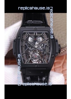 Hublot Masterpiece MP Edition Genuine Tourbillon Swiss Replica Watch in PVD Coating