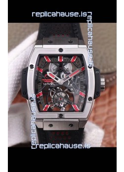 Hublot Masterpiece MP Senna Edition Genuine Tourbillon Swiss Replica Watch in Titanium Casing