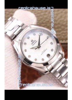 Omega Seamaster Aquaterra 150M 34MM Swiss Replica Watch in White Dial