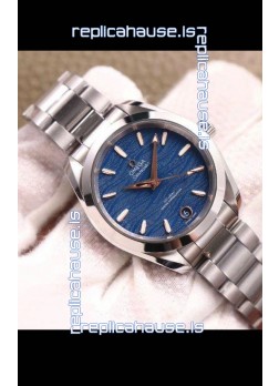 Omega Seamaster Aquaterra 150M 34MM Swiss Replica Watch in Blue Dial