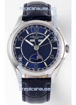 Vacheron Constantin Fiftysix Complete Calendar Swiss Replica Watch in Blue Dial 
