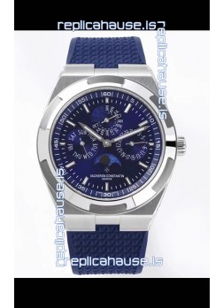 Vacheron Constantin Overseas Perpetual Calendar Ultra-Thin Blue Dial Steel Casing Replica