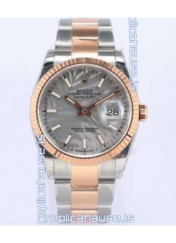 Rolex Datejust Palm Motif Dial 36MM Cal.3135 Movement Swiss Replica Watch in 904L Two Tone Casing