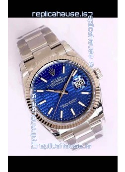 Rolex Datejust Fluted-Motif Dial 41MM Cal.3135 Movement Swiss Replica Watch in 904L Steel Casing