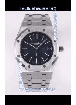Audemars Piguet Royal Jumbo Oak Extra Thin Swiss Replica - 1:1 Mirror Replica Watch 904L Steel Blue Dial