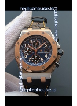 Audemars Piguet Royal Oak Offshore Chronograph 2 Tone 904L Steel 1:1 Mirror 3126 Movement