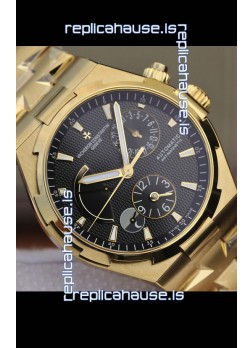 Vacheron Constantin Overseas Power Reserve Swiss Replica Watch in Yellow Gold Casing
