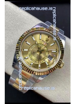 Rolex Sky-Dweller Oystersteel and Yellow Gold Oyster 42MM 1:1 Mirror Replica Watch 