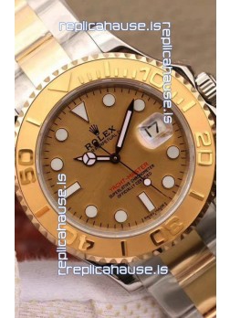 Rolex Yachtmaster 40 Yellow Gold Two Tone 1:1 Swiss Replica Watch in 904L Steel Casing